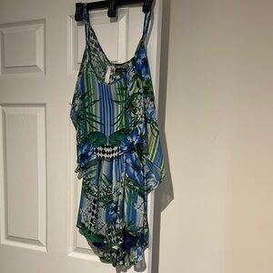 DO+BE Tropical Blue and Green Women's Skort